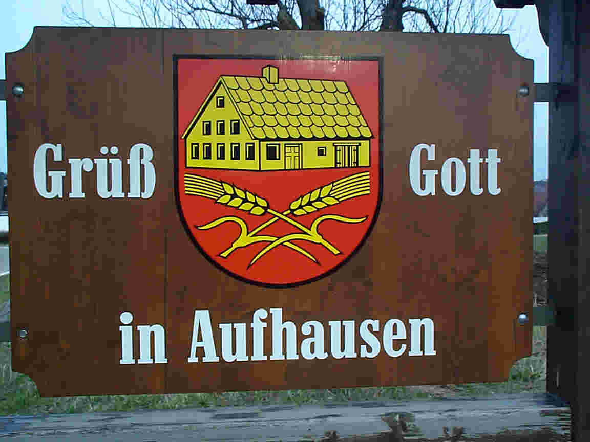 Begr��ung am Ortseingang