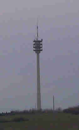 Funkturm bei Gewitter